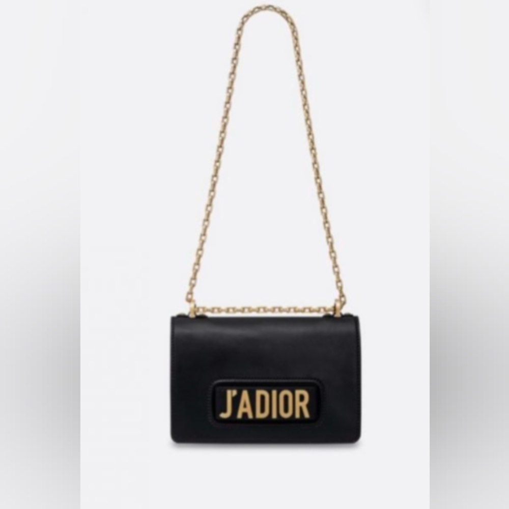 Dior Black and Gold Crossbody Bag with Chain Strap